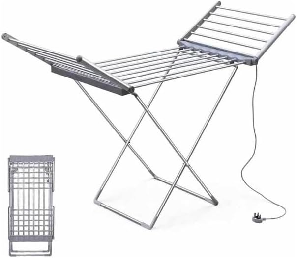 il genio online Folding Electric Clothes Airer with Wings 20 Bars 230 W