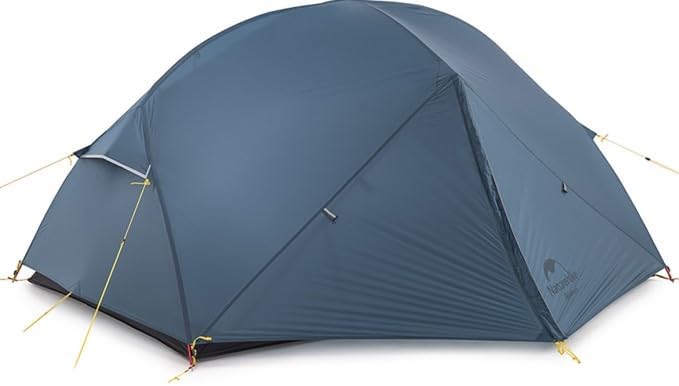 Naturehike Mongar Tienda 2 Personas Tienda Ultraligera Tienda Mochila 4 Estaciones Tienda 210T Polister para Camping Trekking Ciclismo Montaismo