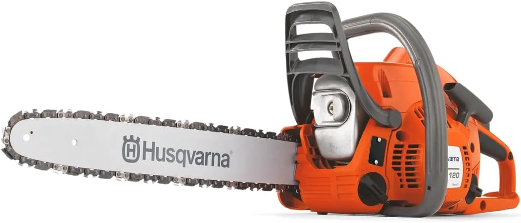 Husqvarna Motosierra de gasolina 120 II de 14 pulgadas, 38,2 cc