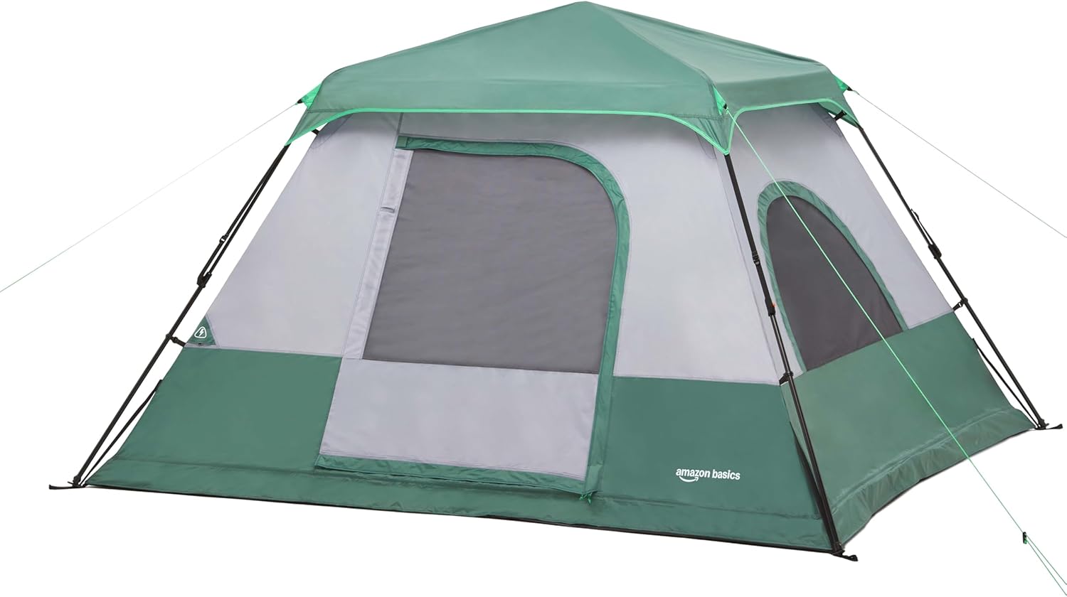 Amazon Basics Instant Camping Tent with Rainfly and Carry Bag