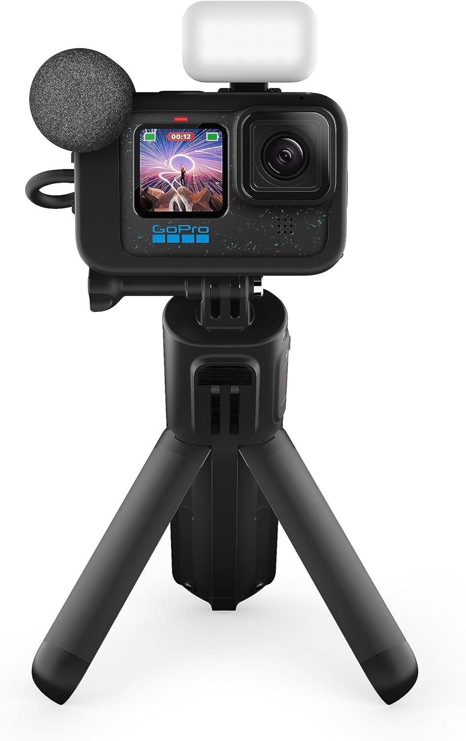 GoPro HERO12 Black Creator Edition: Incluye HERO12 Black, Volta (Agarre de batera, trpode, Control Remoto), Media Mod, Light Mod, batera Enduro y Estuche de Transporte